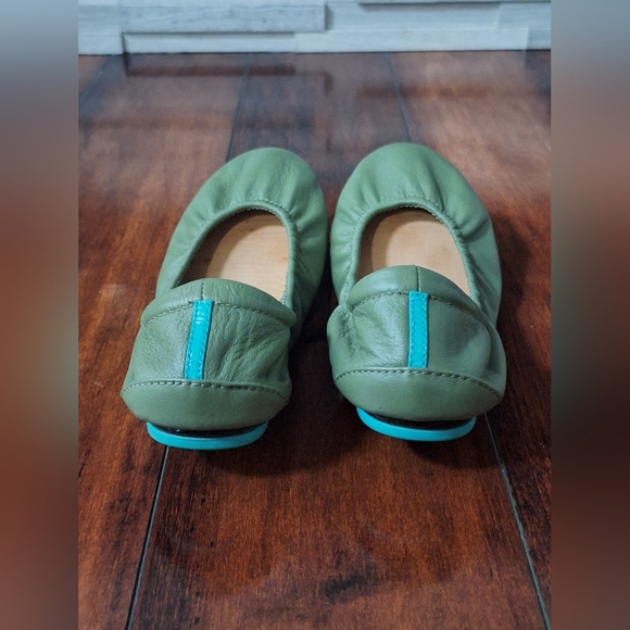 Tieks by Gavrieli Women's Olive Green Leather Slip On Fold-Up Ballet Flats Sz 7 - Picture 5 of 7